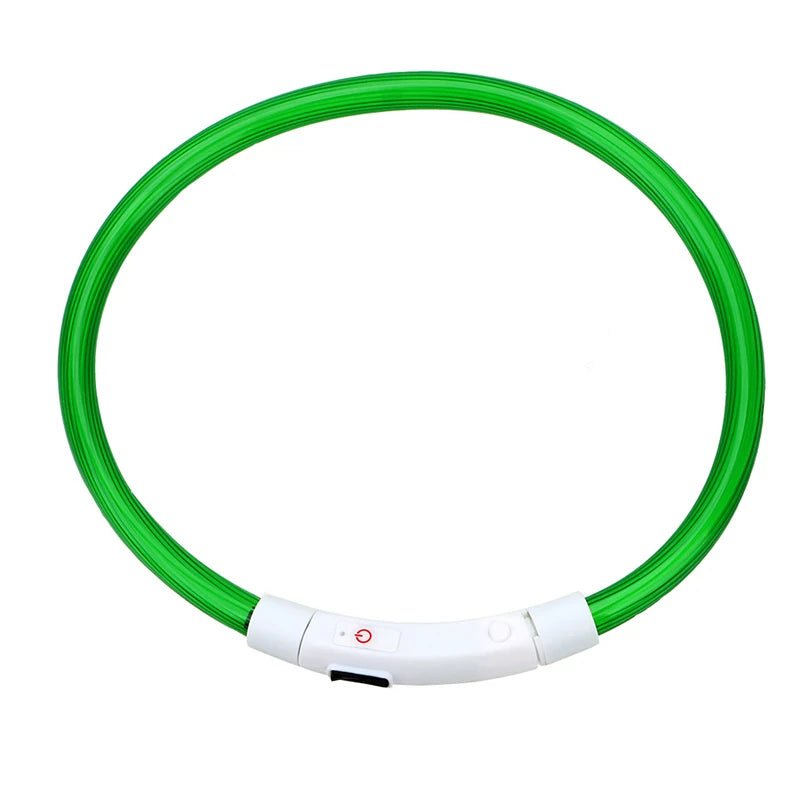 LED Hundehalsband - Sichere Spaziergänge im Dunkeln / USB - wiederaufladbar & wasserfest - PetGlow