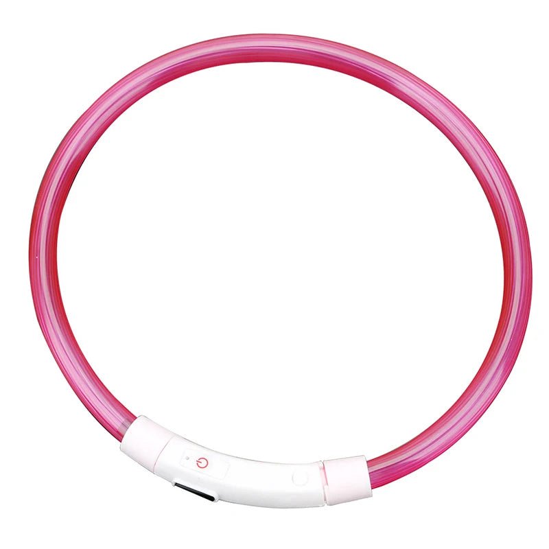 LED Hundehalsband - Sichere Spaziergänge im Dunkeln / USB - wiederaufladbar & wasserfest - PetGlow